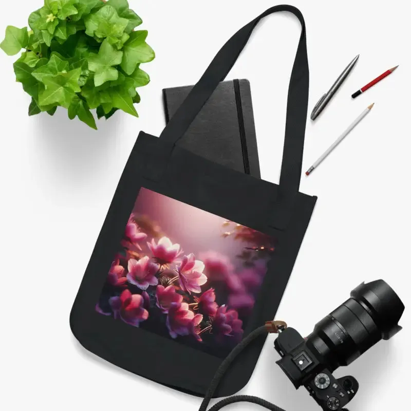 Blossom in Style Organic Canvas Tote Bag