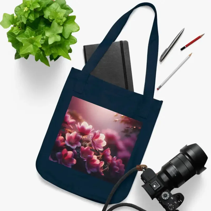 Blossom in Style Organic Canvas Tote Bag
