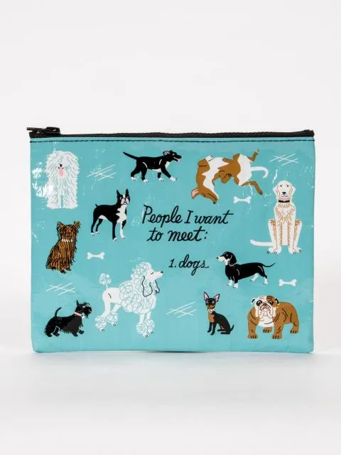 Blue Q - People To Meet: Dogs Zipper Pouch