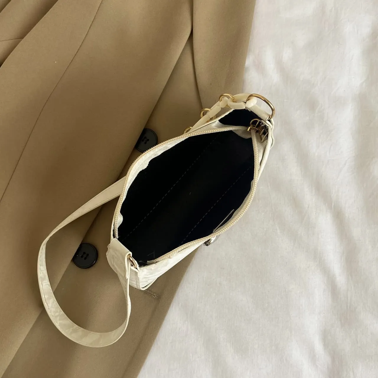 Blue Zone Planet |  Bow PU Leather Shoulder Bag