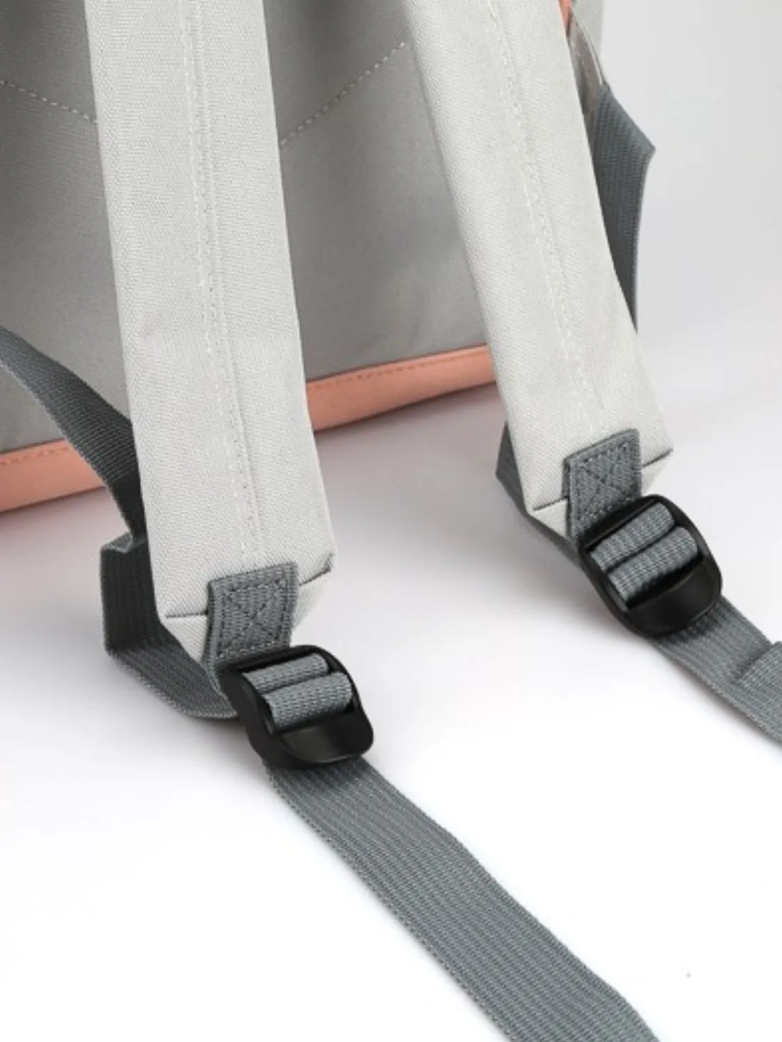 Blue Zone Planet |  Himawari Contrast Waterproof Canvas Backpack Bag with Side Pockets