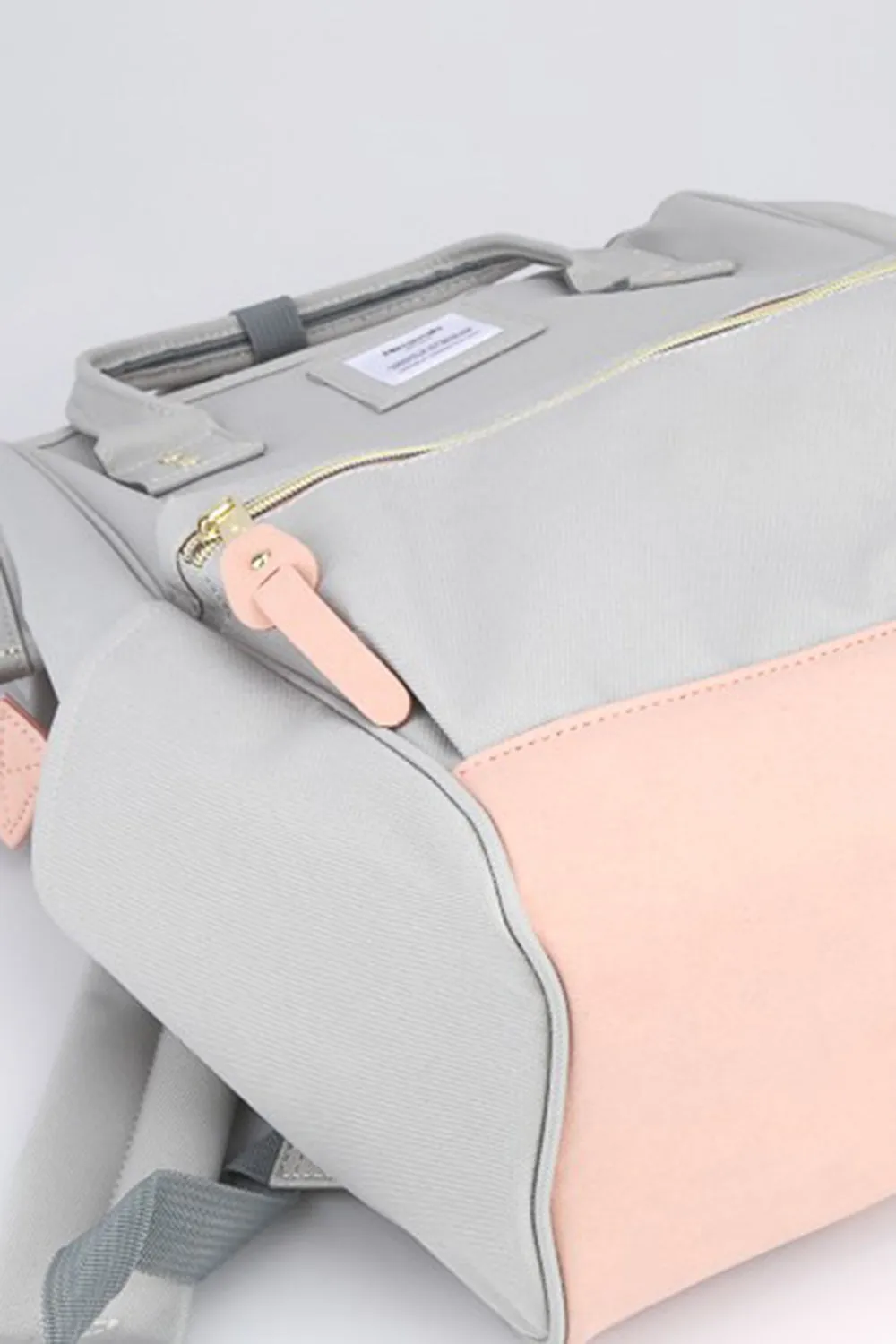 Blue Zone Planet |  Himawari Contrast Waterproof Canvas Backpack Bag with Side Pockets