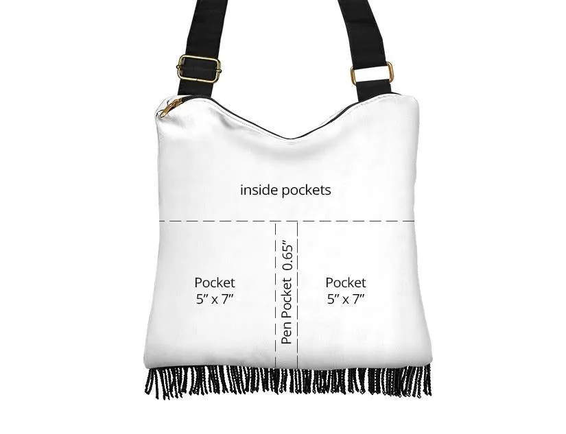 Boho Bag (Canvas) - Goth #33 Raven and Owl | Hobo Slouchy Bag Crossbody, Shoulder Bags for Women Hobo, Pattern Hobo Bag