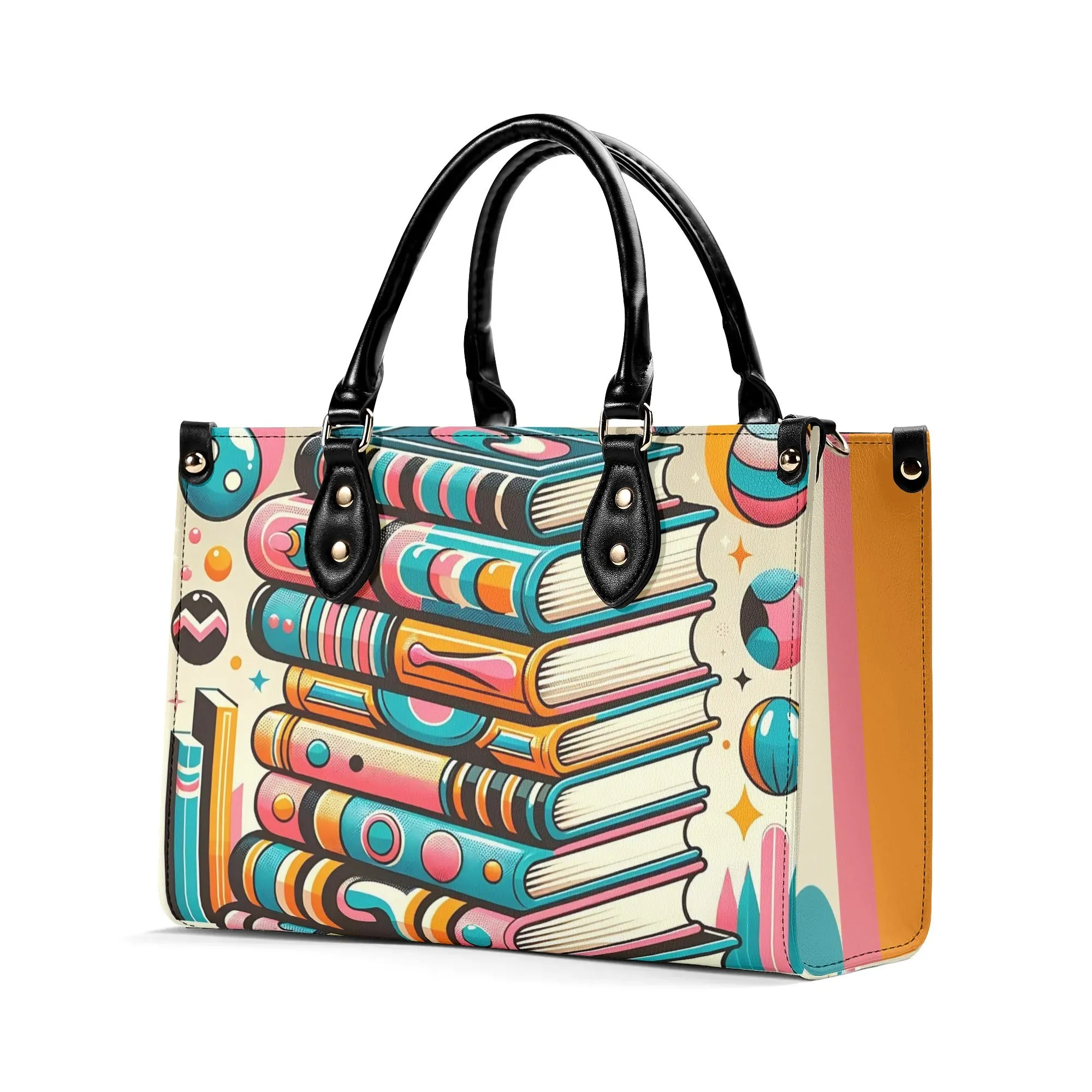 Book Lover Gifts, Retro Style Groovy Books, Kitschy  Shoulder-Handbag