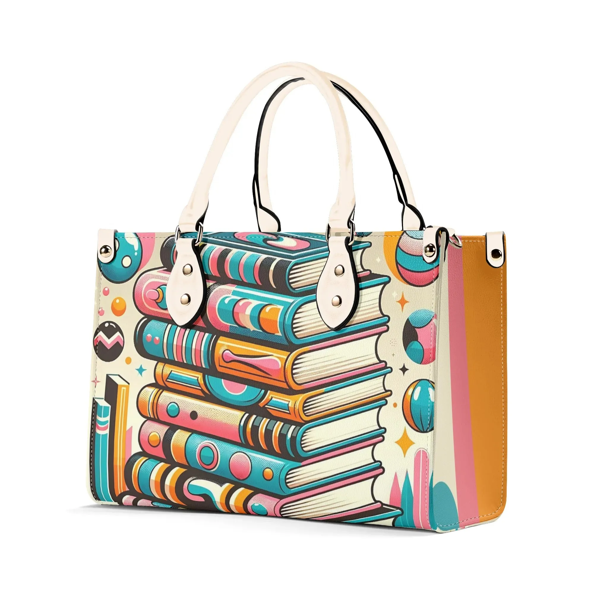 Book Lover Gifts, Retro Style Groovy Books, Kitschy  Shoulder-Handbag
