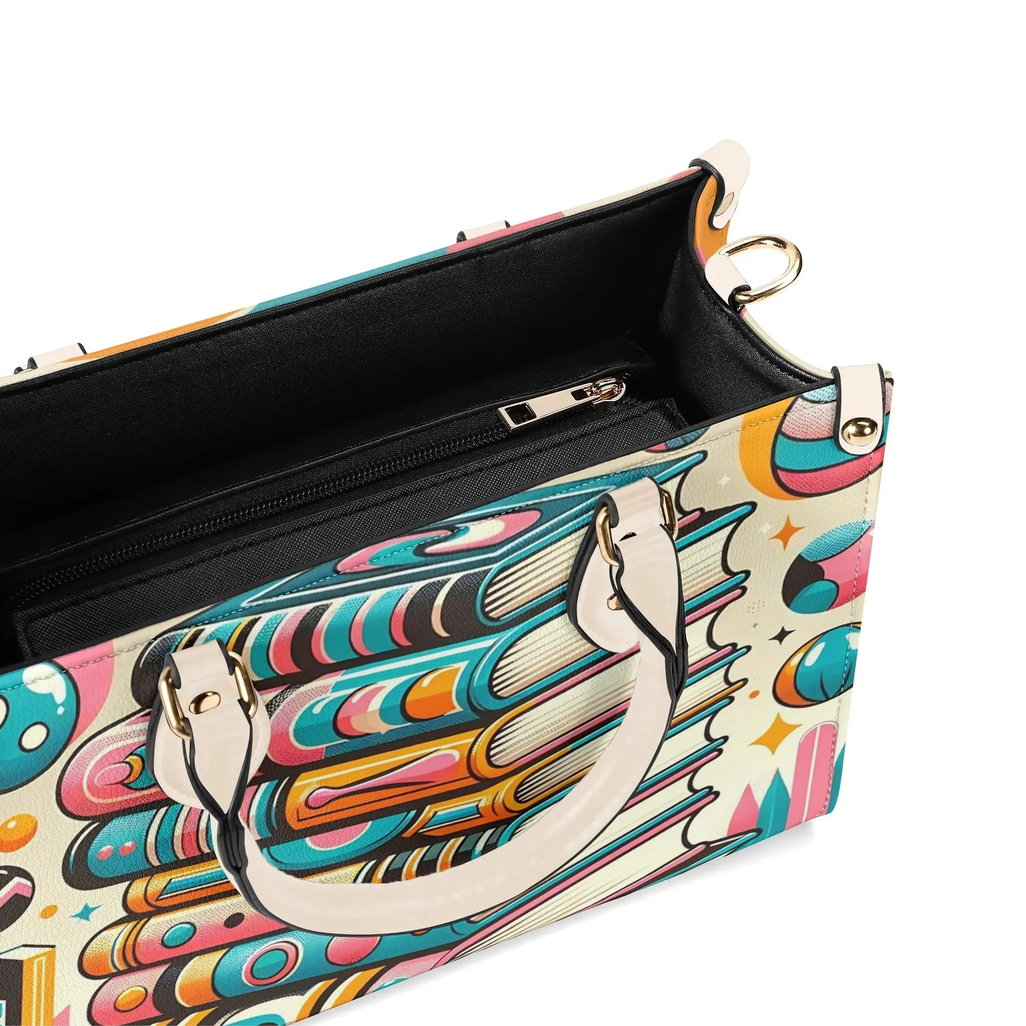 Book Lover Gifts, Retro Style Groovy Books, Kitschy  Shoulder-Handbag