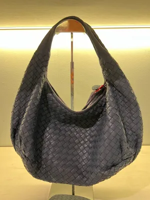 Bottega Veneta Intrecciato Hobo Bag Blue SYCC109