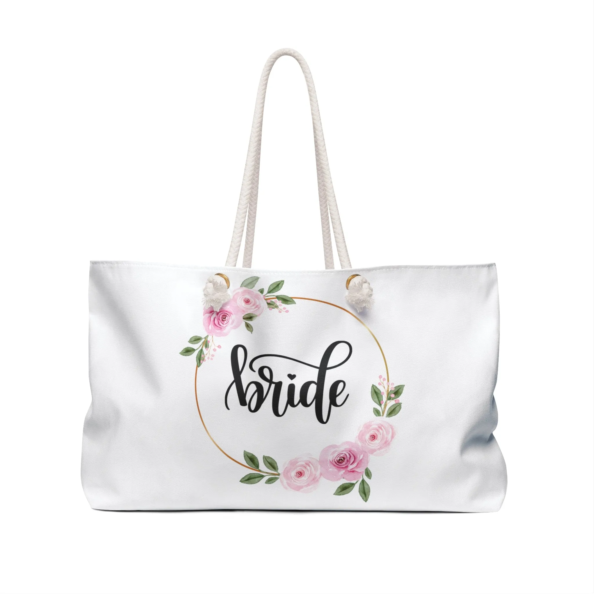 Bridal Oversized Weekender Wedding Tote Bag
