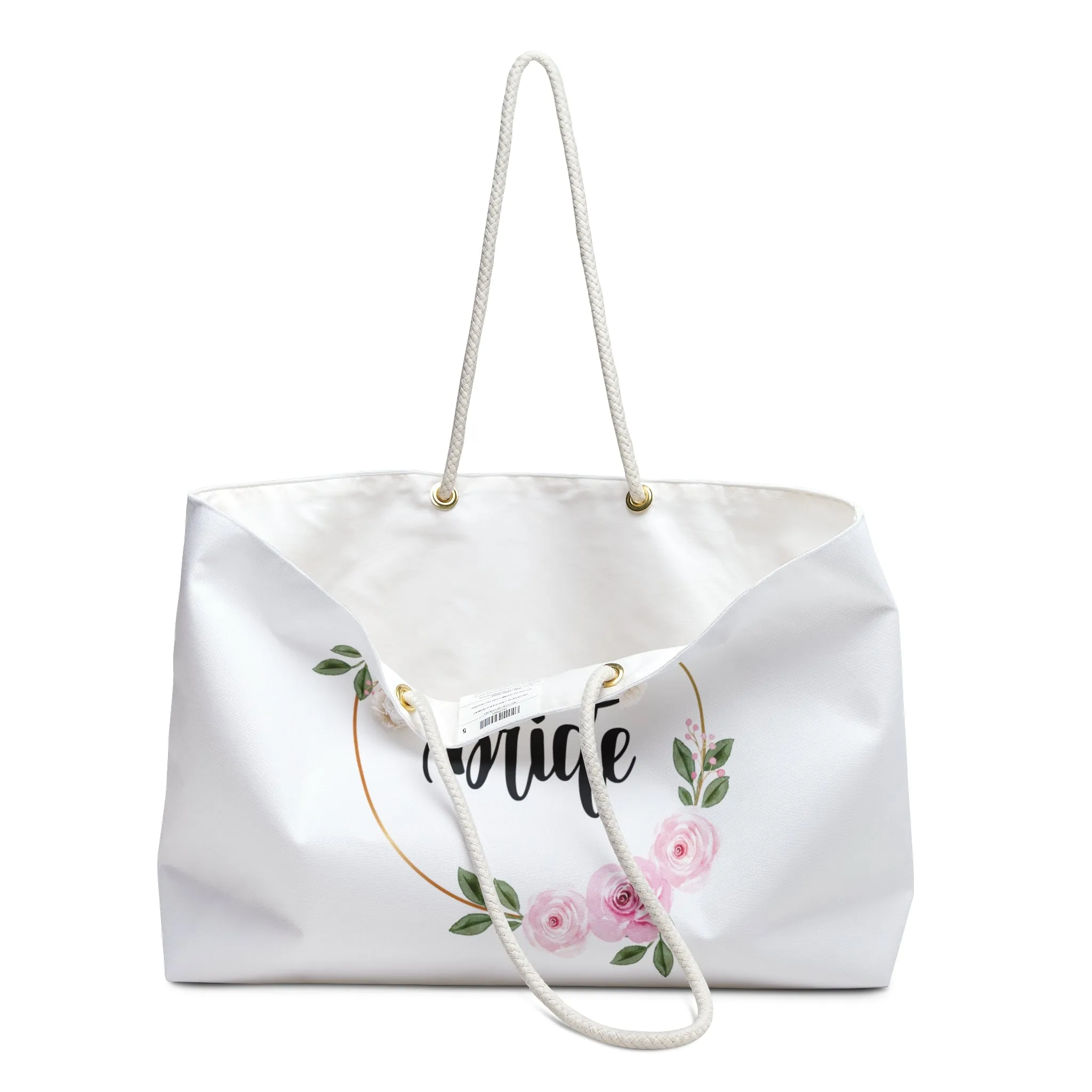 Bridal Oversized Weekender Wedding Tote Bag