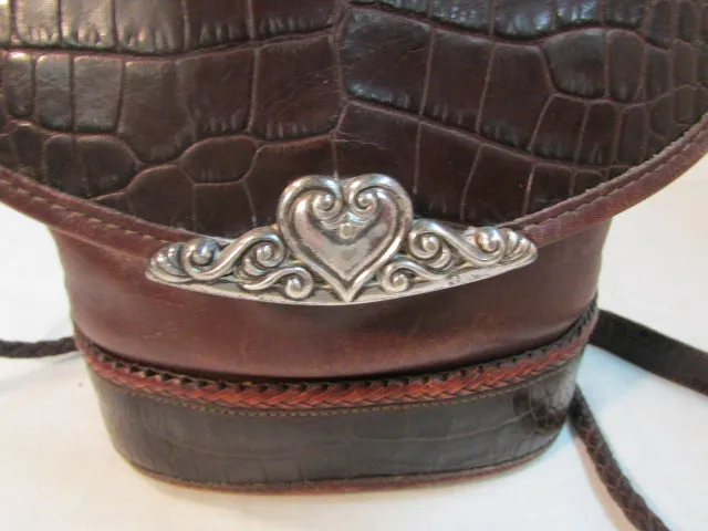 Brighton Vintage Brown Leather Bucket Shoulder Bag