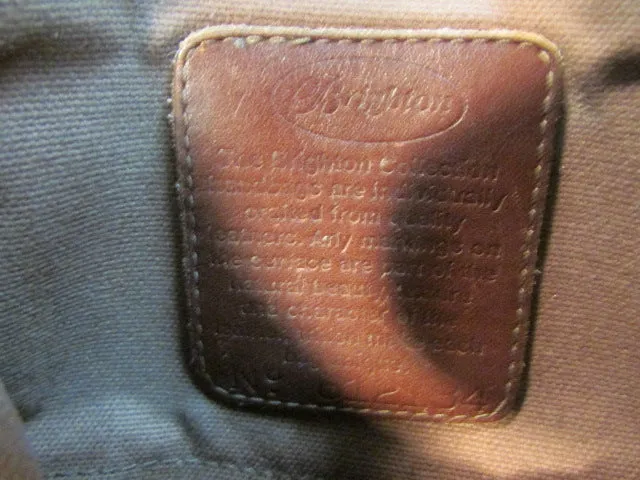Brighton Vintage Brown Leather Bucket Shoulder Bag