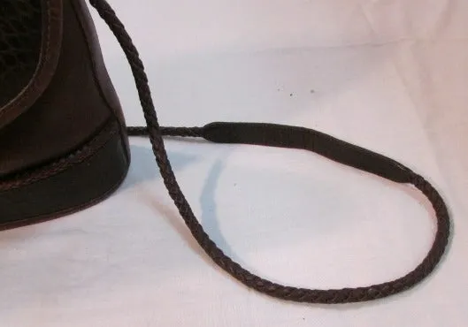 Brighton Vintage Brown Leather Bucket Shoulder Bag
