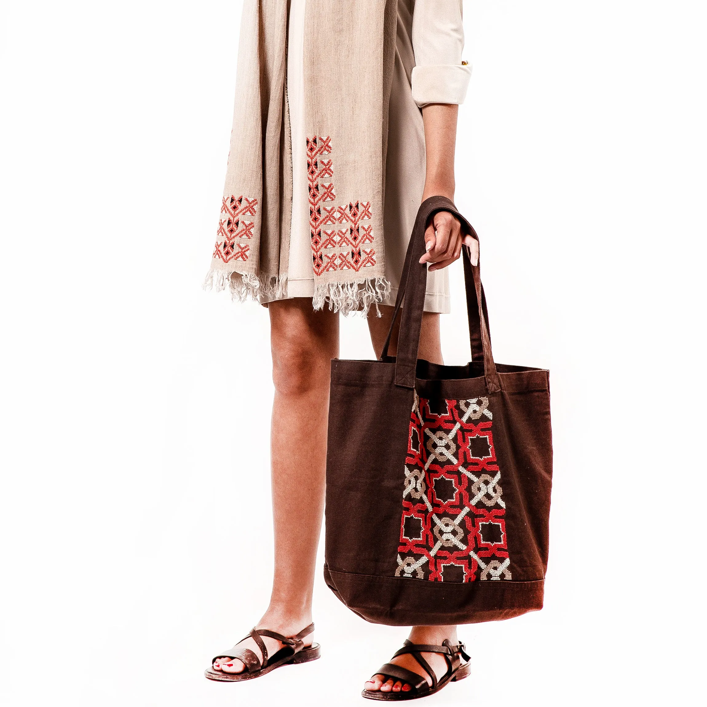 BROWN CANVAS BAG SDG#3
