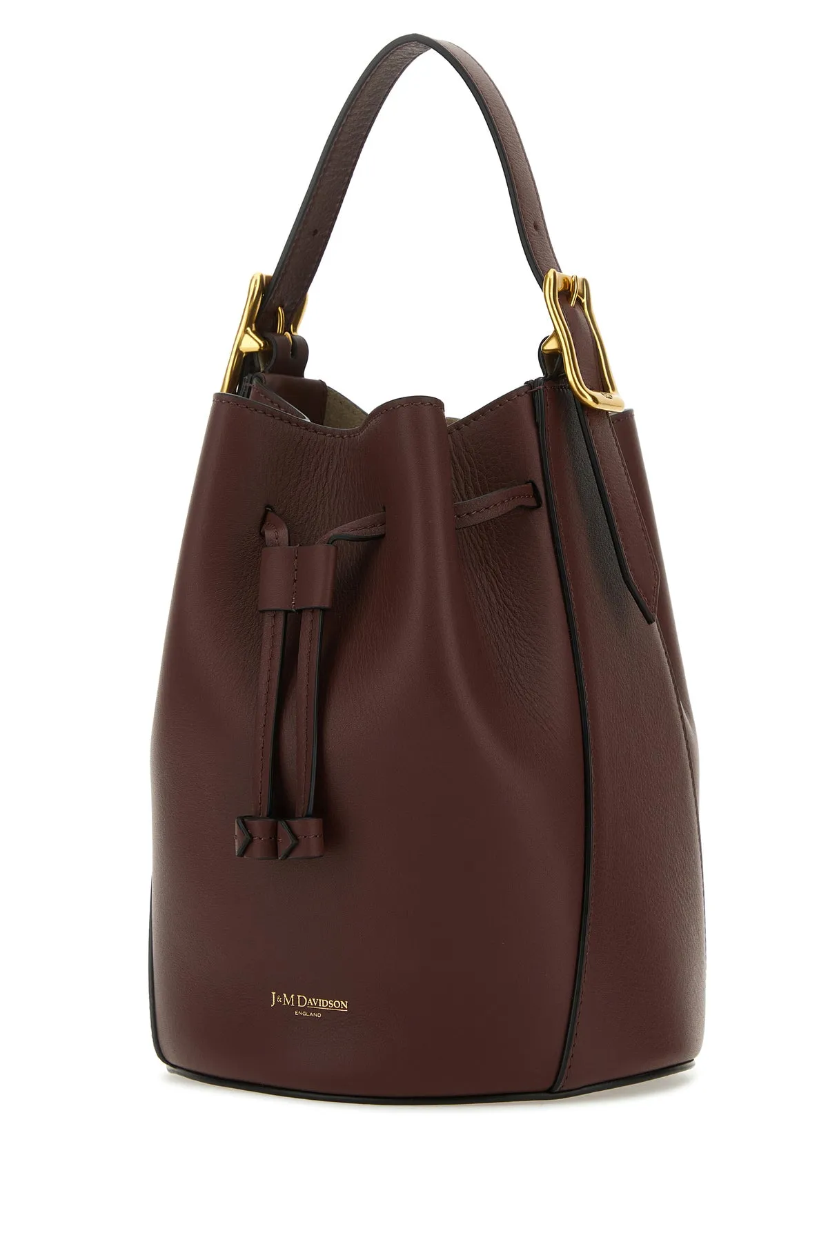 Brown leather Poppy bucket bag