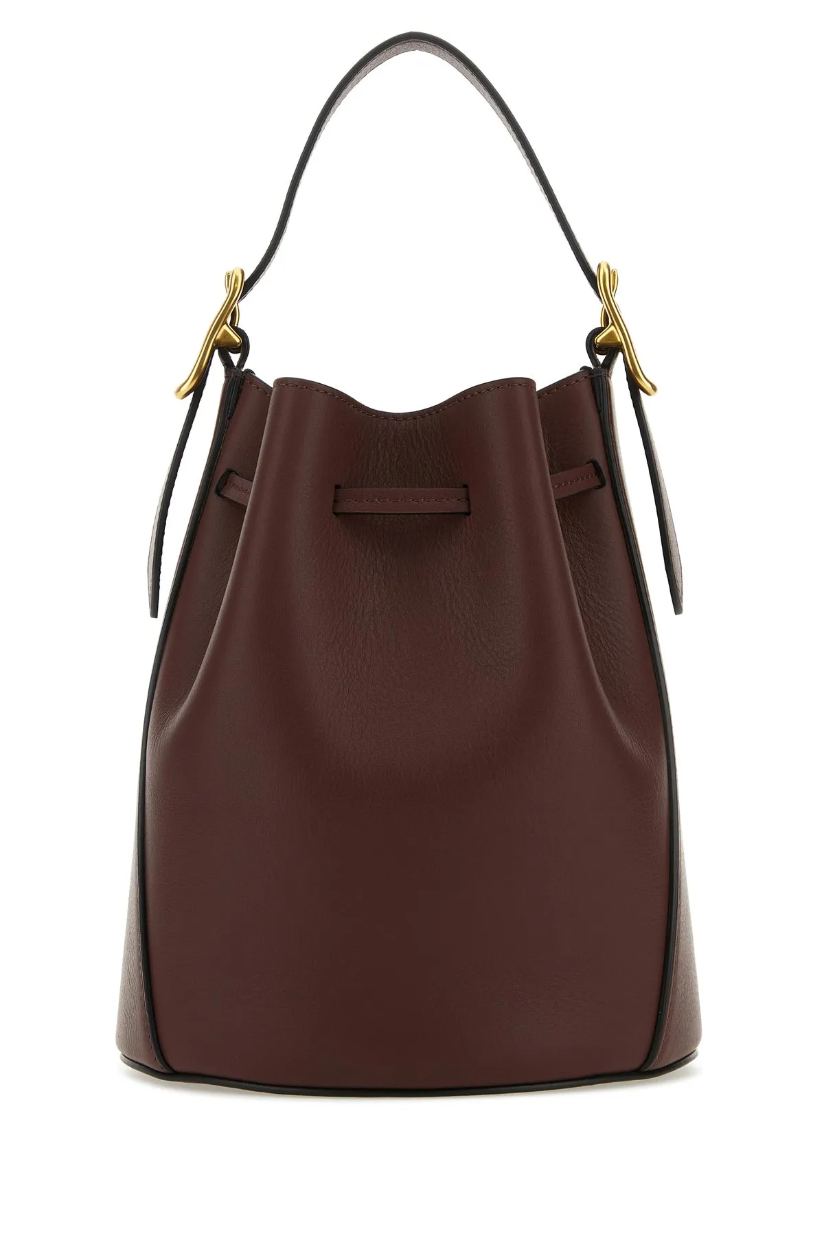 Brown leather Poppy bucket bag