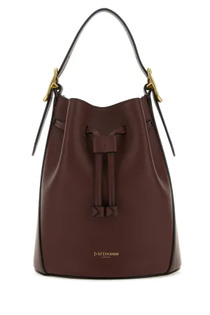 Brown leather Poppy bucket bag