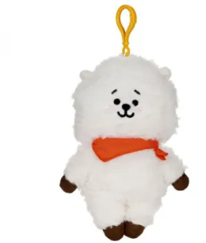 BT21 LIMITED EDITION! Official Line Friends 4"-6" Backpack Bag Clip, RJ Alpaca