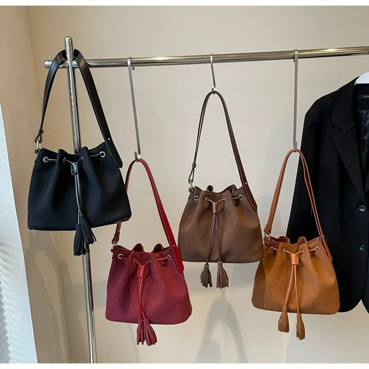 Bucket Bag with Tassel