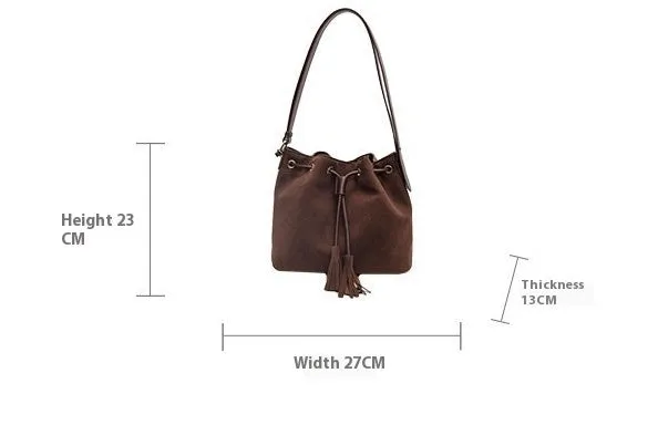 Bucket Bag with Tassel
