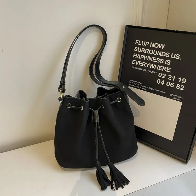 Bucket Bag with Tassel