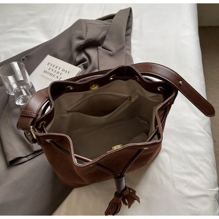 Bucket Bag with Tassel