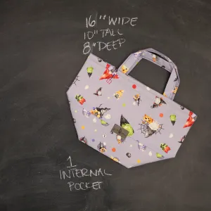 Bucket Tote Bag in Boo Gnomes
