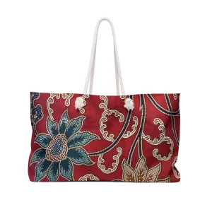 Bunga Matahari Batik Print Weekender Bag