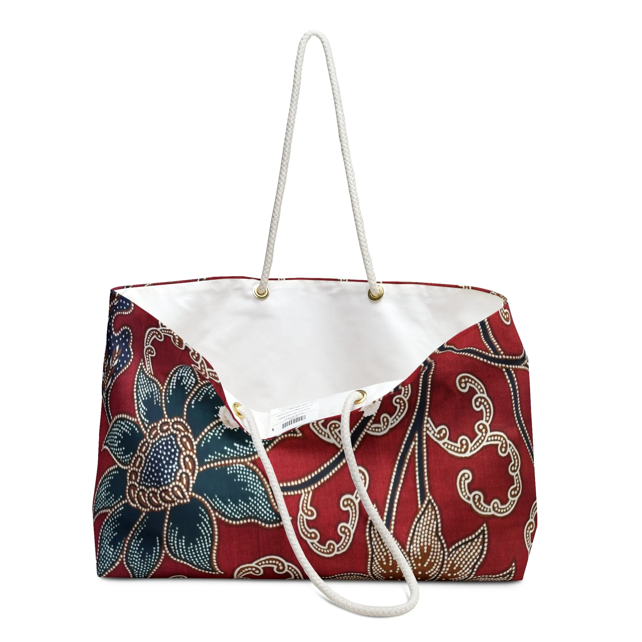 Bunga Matahari Batik Print Weekender Bag
