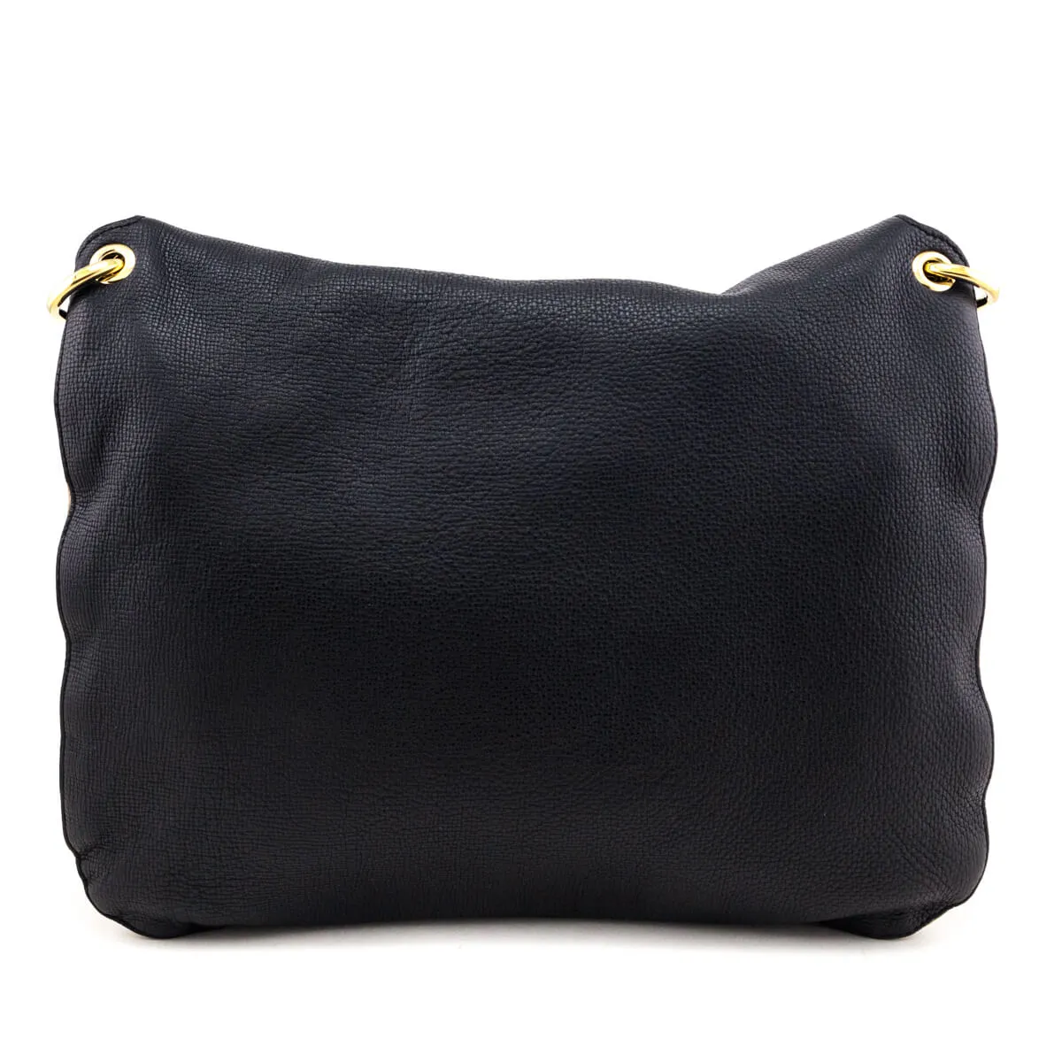 Burberry Black Leather & Check Cornwall Hobo Bag