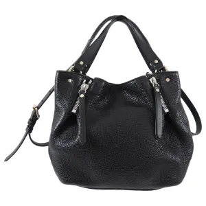 Burberry Small Maidstone Brit Grained Zipper Shoulder Bag