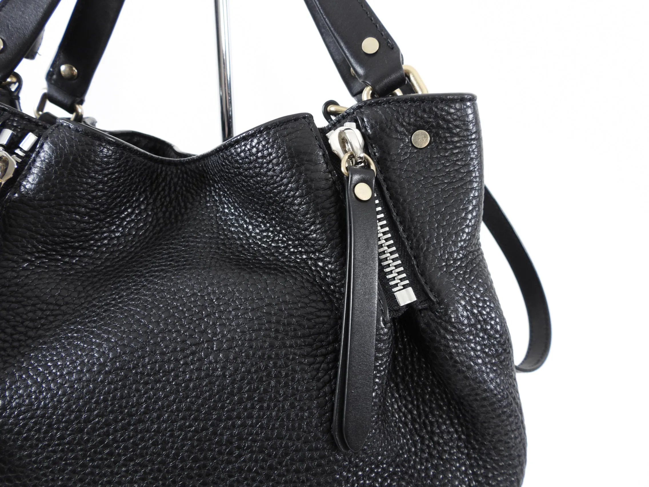 Burberry Small Maidstone Brit Grained Zipper Shoulder Bag