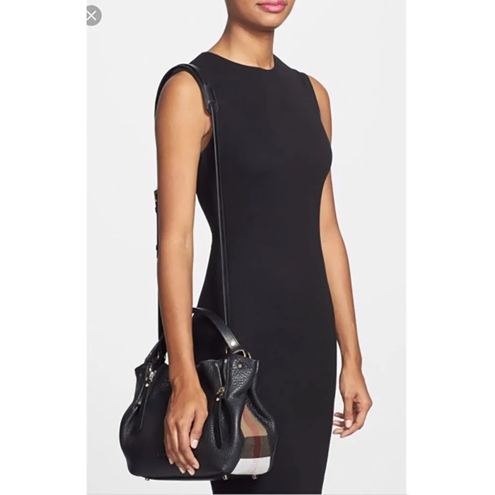 Burberry Small Maidstone Brit Grained Zipper Shoulder Bag