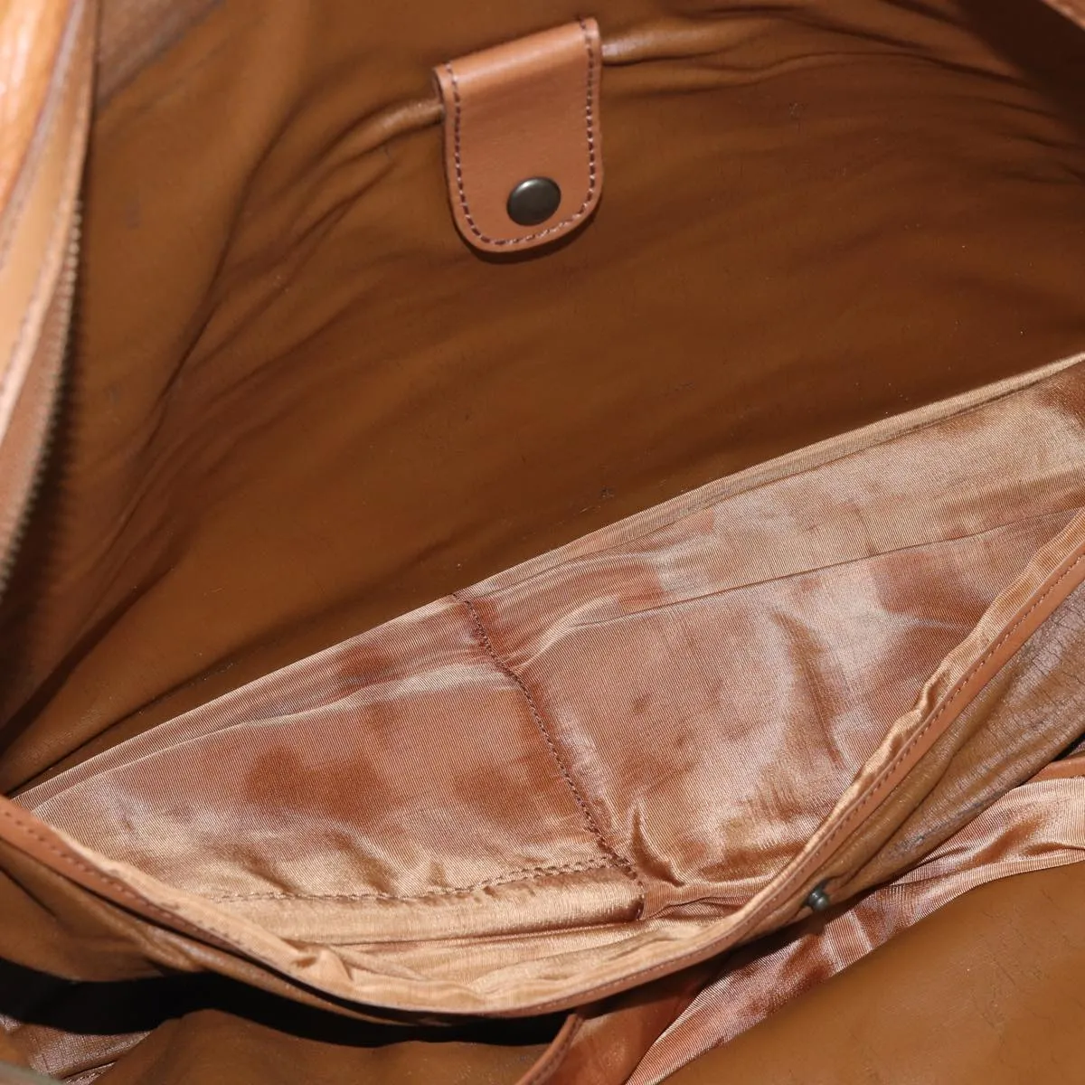 BURBERRYSs Boston Bag Leather Brown Auth bs17786