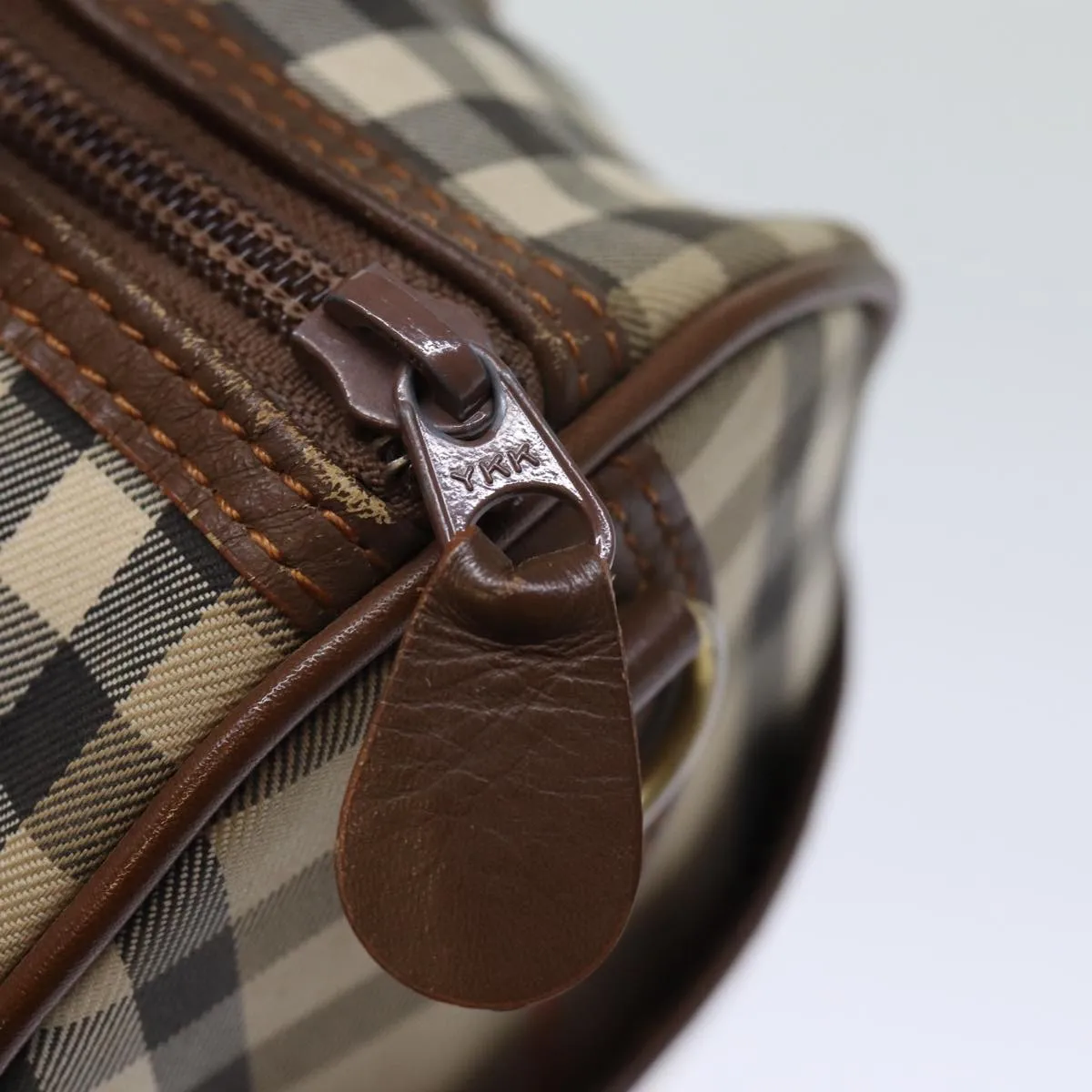 BURBERRYSs Nova Check Boston Bag Canvas Beige  yk12086