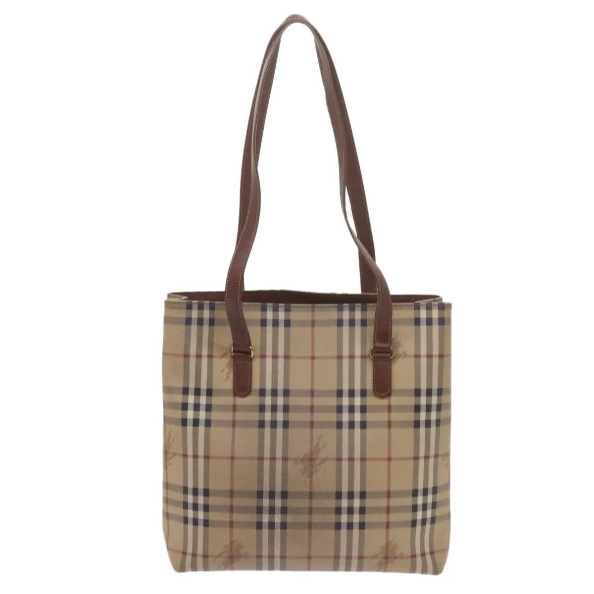 BURBERRYSs Nova Check Tote Bag PVC Leather Beige  60590