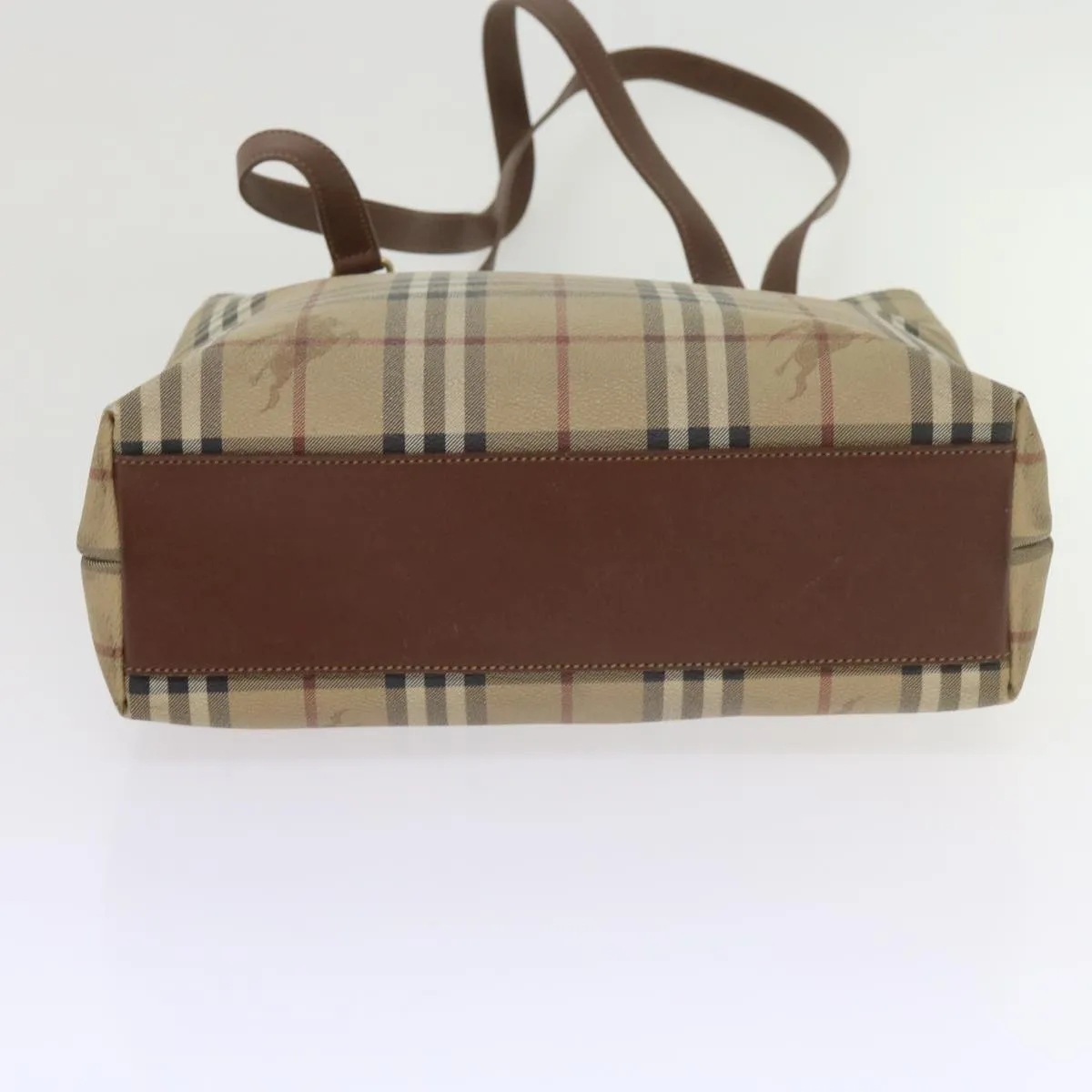 BURBERRYSs Nova Check Tote Bag PVC Leather Beige  60590