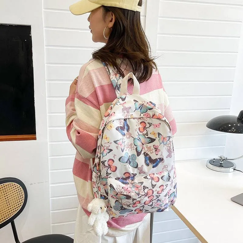 Butterfly Blossom Korean Backpack - GlamzLife
