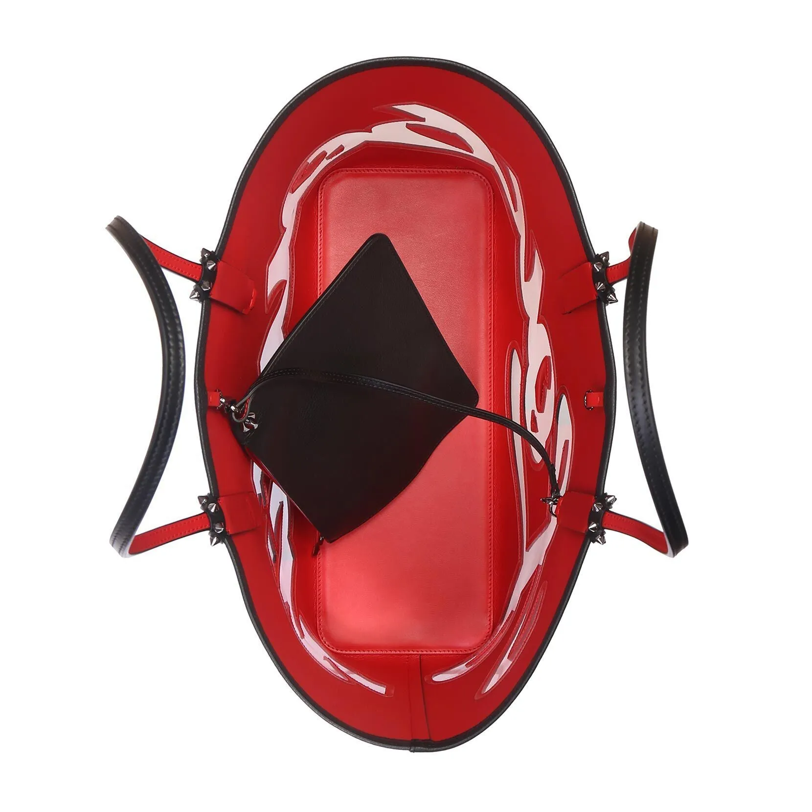 Cabata logo transparant black tote