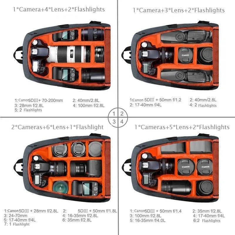 Camera Backpack for Travel with Charging Port