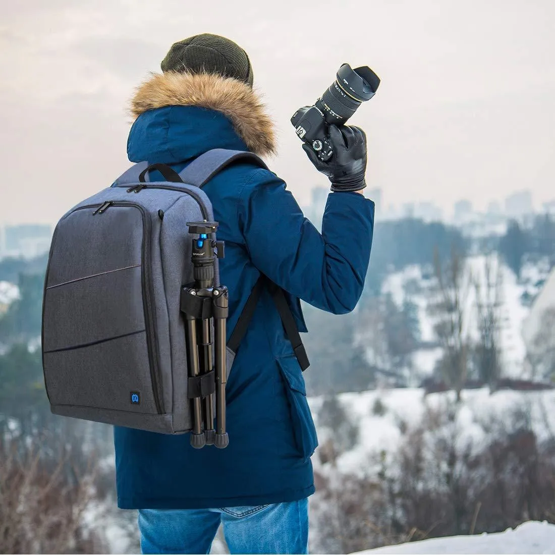 Camera Backpack for Travel with Charging Port