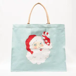 Candy Cane Santa Caryall Tote