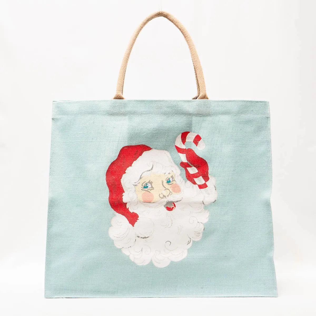 Candy Cane Santa Caryall Tote