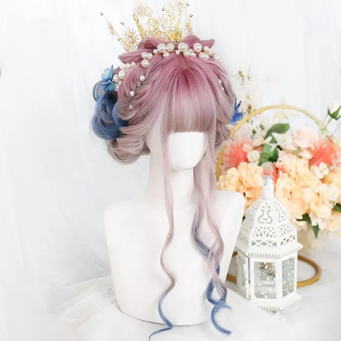 Candy Gradient Wave Long Wig SD01082