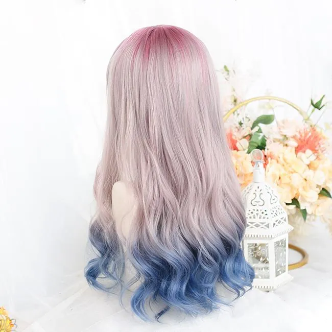 Candy Gradient Wave Long Wig SD01082