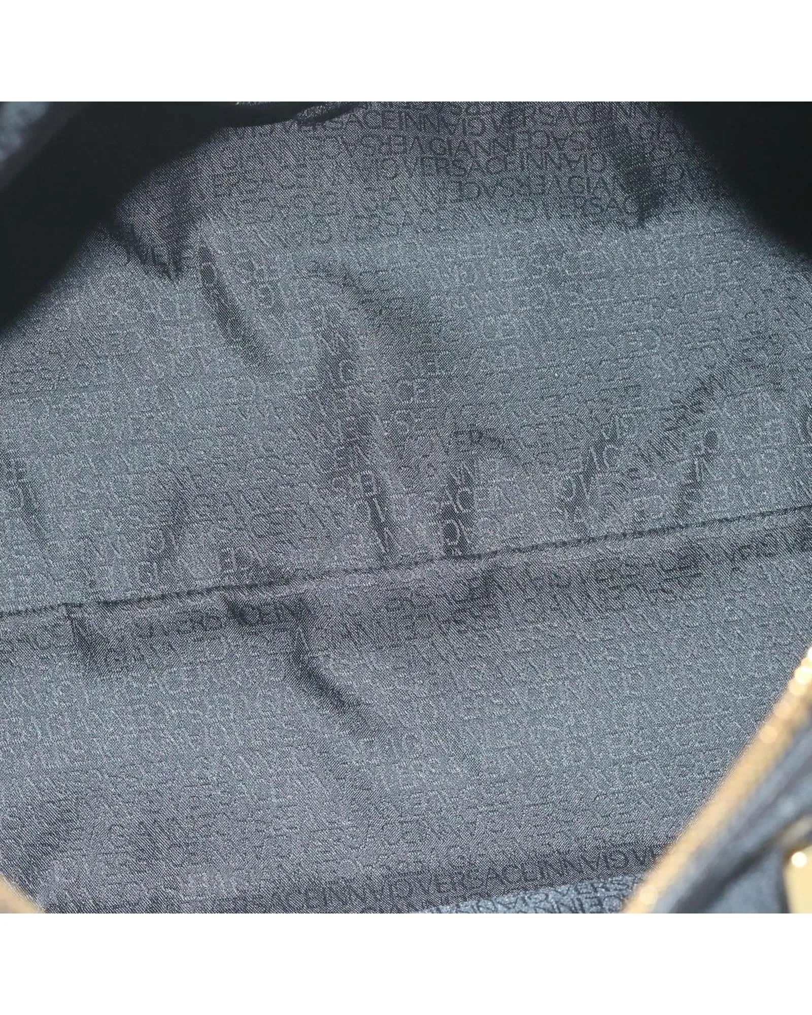 Canvas Black Boston Bag with Padlock and Key
