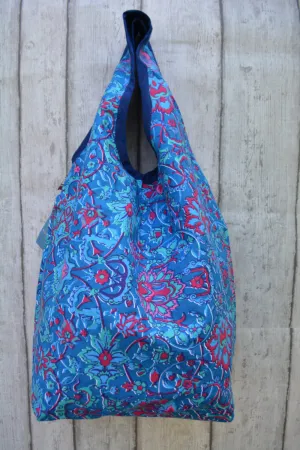 Canvas Hobo Bag-Turquoise
