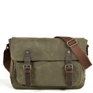 Canvas Mens Messenger Bag Crossbody