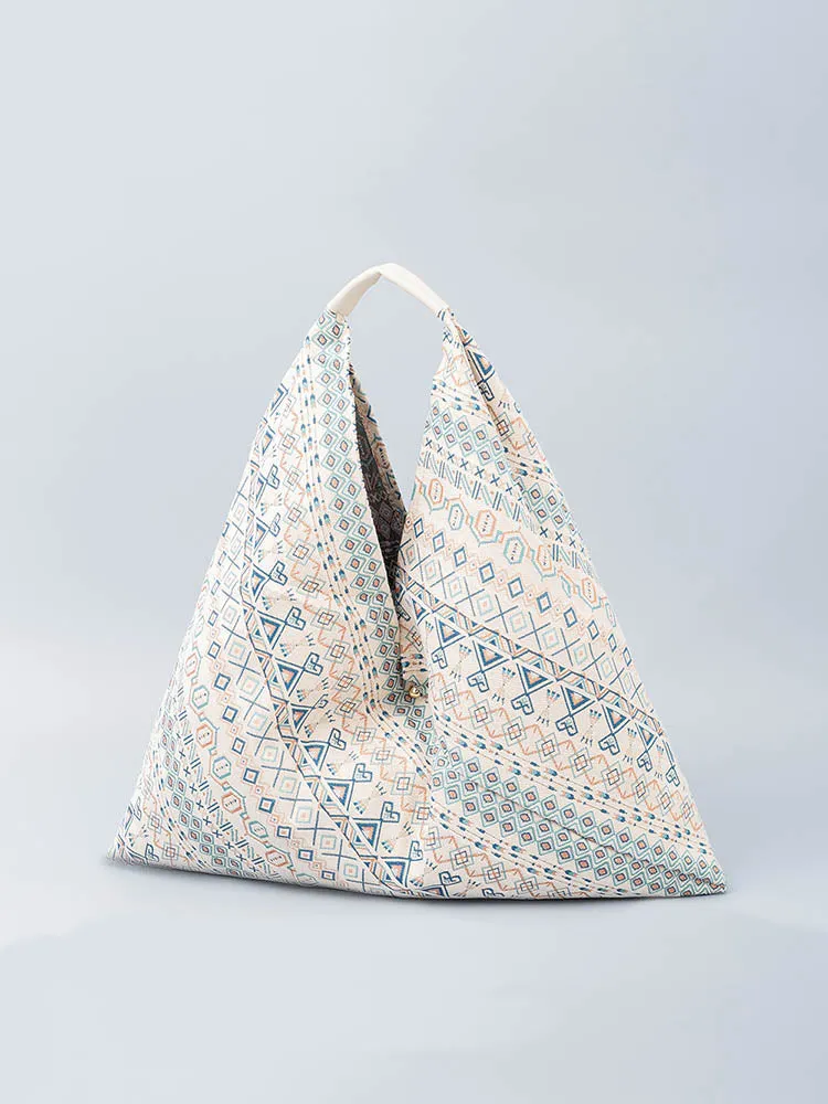 Canvas Triangle Bag - Printed