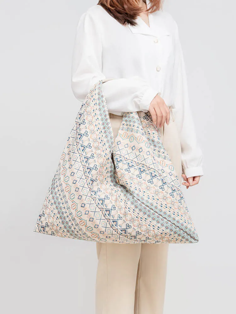 Canvas Triangle Bag - Printed