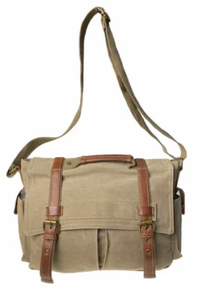 Cargo IT Lowry Large Messenger Weekender Bag Khaki